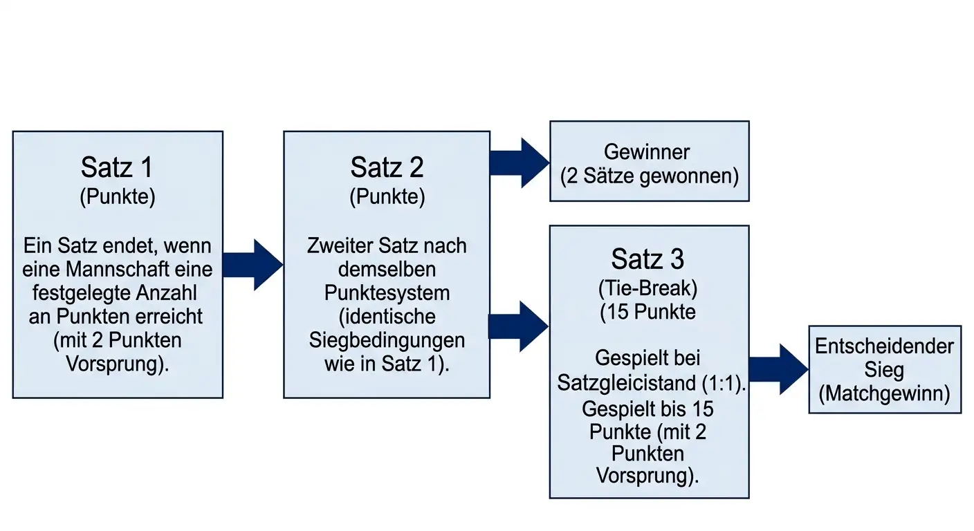 Beachvolleyball Best-of-3-Format mit Satzregeln und möglichen Abbruchsituationen bei 888sport-Wetten