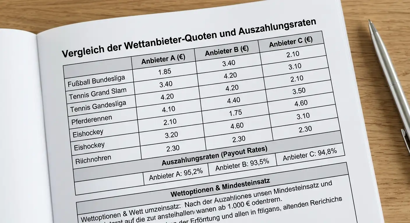 Quotenvergleich bei Beachvolleyball-EM-Wetten — Unterschiede im Quotenschlüssel zwischen GGL-Anbietern