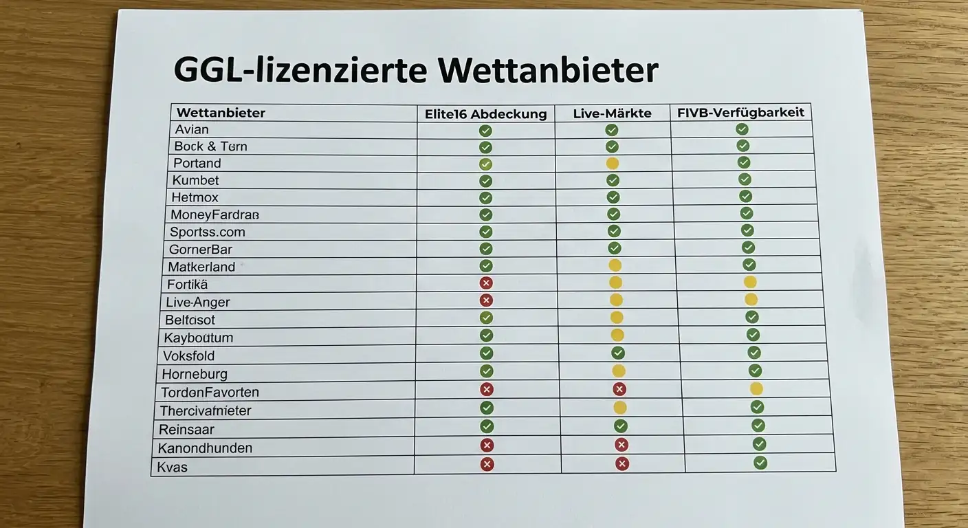 GGL-lizenzierte Wettanbieter Deutschland die FIVB World Tour Beachvolleyball-Wetten anbieten