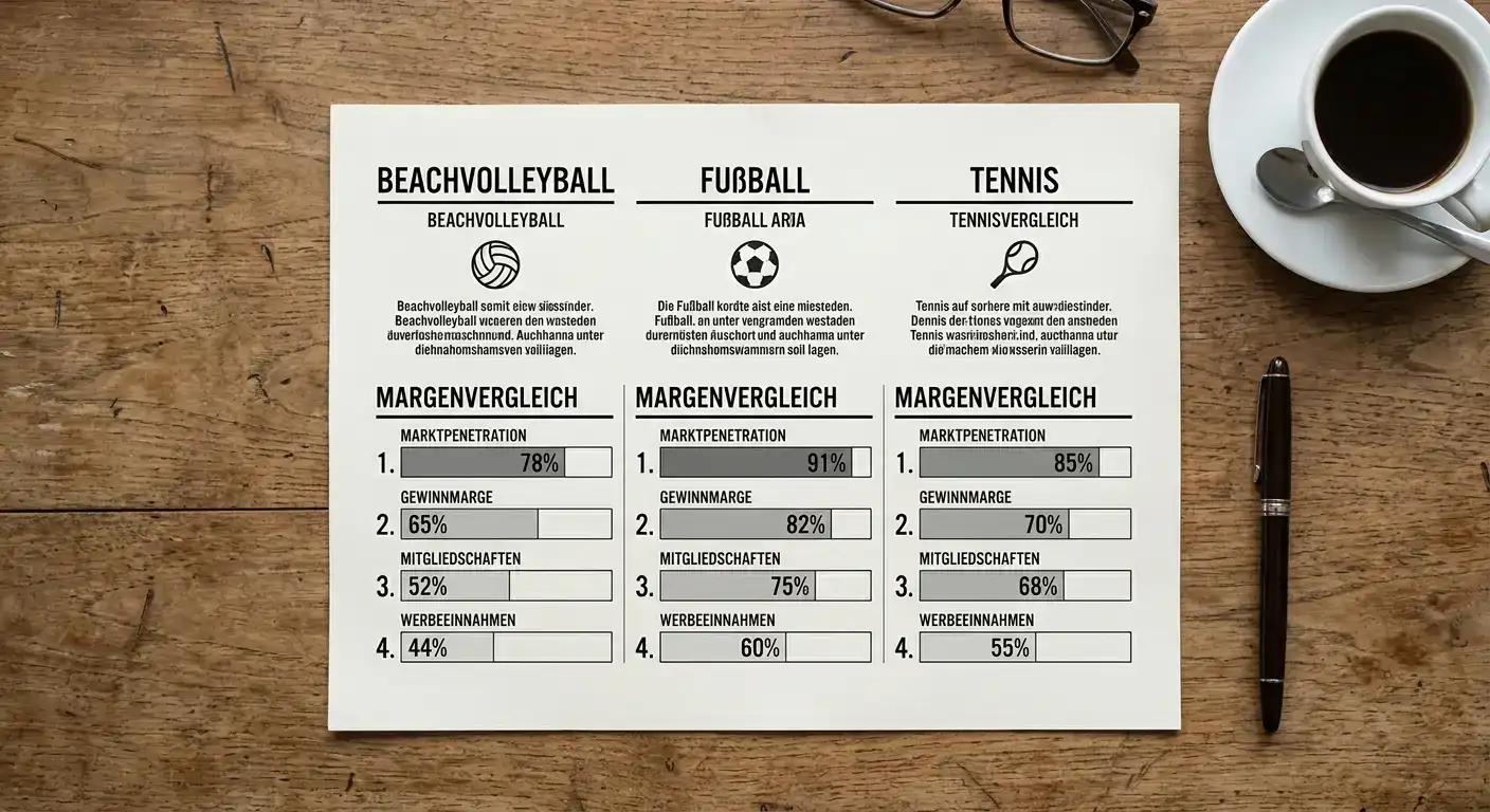 Vergleich der Wettmargen bei Beachvolleyball und anderen Sportarten bei deutschen Buchmachers
