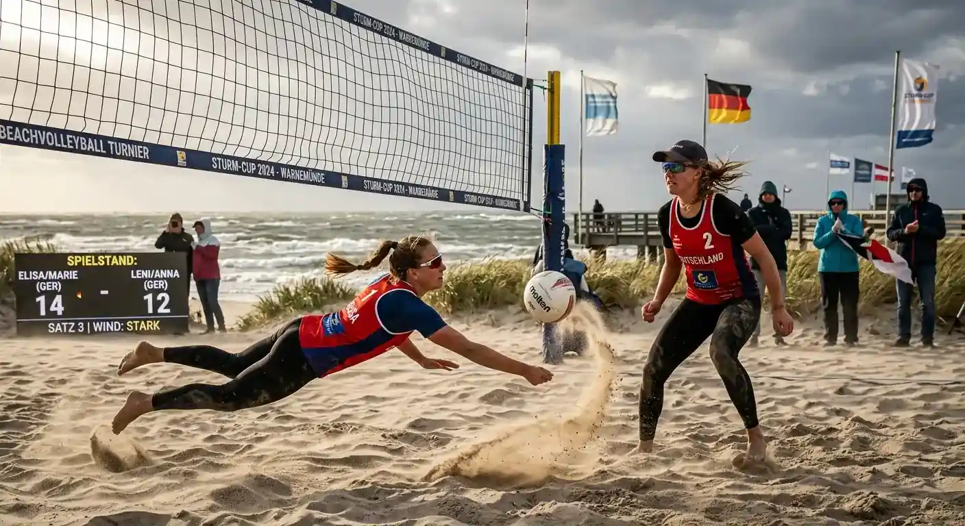 Einflussfaktoren auf Punkte-Totals beim Beachvolleyball — Wetter, Wind, Hitze und Spielstärke