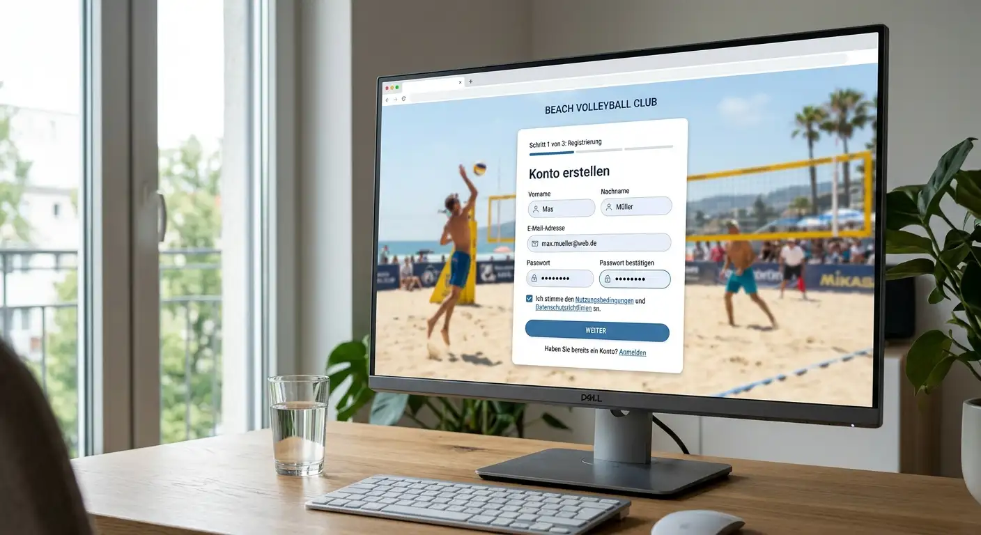 Schritt-für-Schritt Registrierung bei einem GGL-lizenzierten Sportwettenanbieter für Beachvolleyball