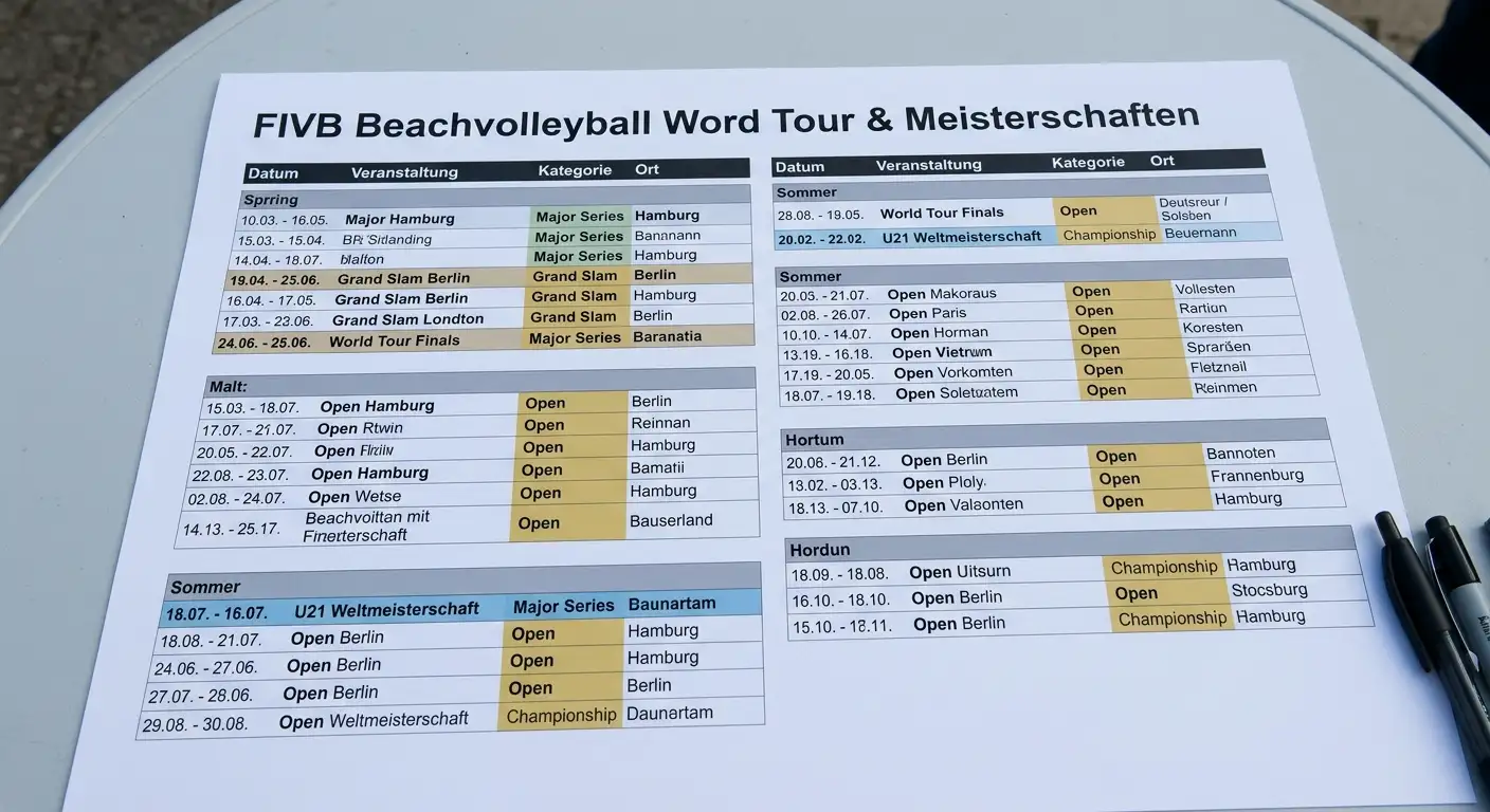 Beachvolleyball-Turniere für deutsche Sportwetten — WM, Olympia und FIVB World Tour im Überblick