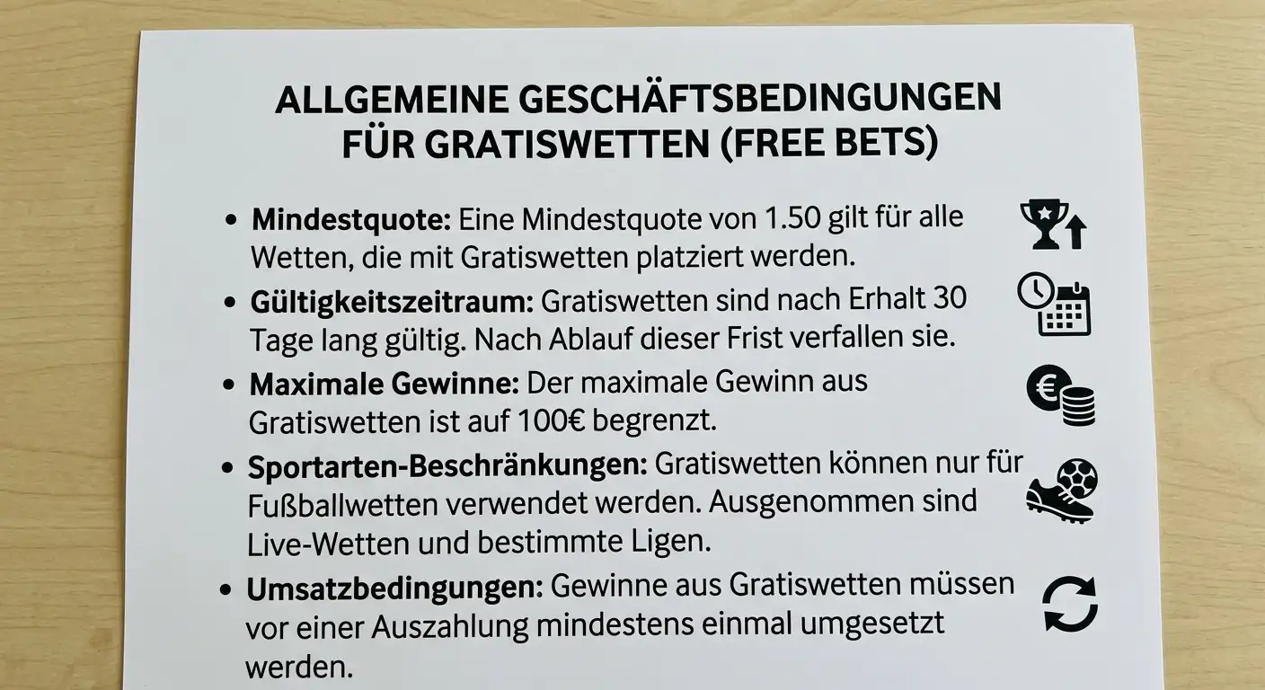 Bedingungen und Einschränkungen bei No-Deposit-Freiwetten für Beachvolleyball — Umsatzbedingungen und Mindestquoten erklärt